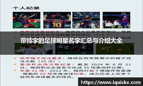 带特字的足球明星名字汇总与介绍大全